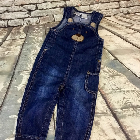 3/$20 Koala Kids Denim Color Bear Overalls - Picture 7 of 8